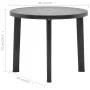 Anthrazitgrauer Kunststoff Gartentisch 89 cm von vidaXL, Gartentische - Ref: Foro24-48807, Preis: 84,10 €, Rabatt: %