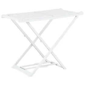 Tendedero plegable de plástico blanco de vidaXL, Tendederos y perchas - Ref: Foro24-48817, Precio: 65,64 €, Descuento: %