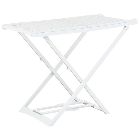 Zusammenklappbare Wäscheleine aus weißem Kunststoff von vidaXL, Wäscheleinen und Kleiderbügel - Ref: Foro24-48817, Preis: 71,...