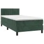 Box spring bed with dark green velvet mattress 80x200 cm by vidaXL, Beds and slatted bases - Ref: Foro24-3141392, Price: 257,...