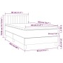 Boxspringbett mit dunkelgrüner Samtmatratze 80x200 cm von vidaXL, Betten und Lattenroste - Ref: Foro24-3141392, Preis: 252,19...
