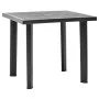 Mesa de jardín de plástico gris antracita 80x75x72 cm de vidaXL, Mesas de jardín - Ref: Foro24-48804, Precio: 84,47 €, Descue...