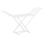 White Plastic Folding Clothesline by vidaXL, Clotheslines and hangers - Ref: Foro24-48817, Price: 75,00 €, Discount: %