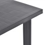 Anthrazitgrauer Gartentisch aus Kunststoff 80x75x72 cm von vidaXL, Gartentische - Ref: Foro24-48804, Preis: 77,43 €, Rabatt: %