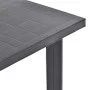 Mesa de jardín de plástico gris antracita 80x75x72 cm de vidaXL, Mesas de jardín - Ref: Foro24-48804, Precio: 84,47 €, Descue...