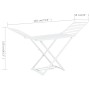 Tendedero plegable de plástico blanco de vidaXL, Tendederos y perchas - Ref: Foro24-48817, Precio: 75,00 €, Descuento: %