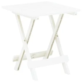Folding white plastic garden table 45x43x50 cm by vidaXL, Garden tables - Ref: Foro24-48808, Price: 33,76 €, Discount: %