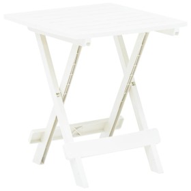 Mesa plegable de jardín plástico blanco 45x43x50 cm de vidaXL, Mesas de jardín - Ref: Foro24-48808, Precio: 29,68 €, Descuent...