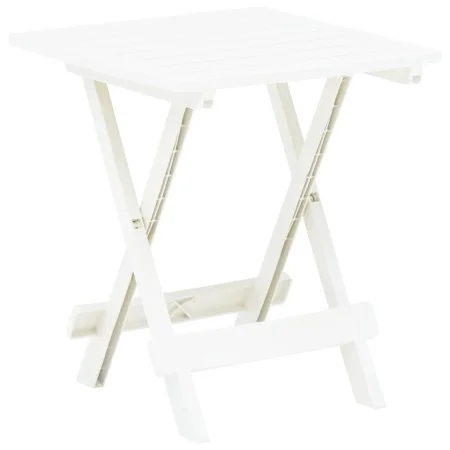 Folding white plastic garden table 45x43x50 cm by vidaXL, Garden tables - Ref: Foro24-48808, Price: 33,69 €, Discount: %