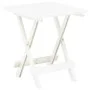 Folding white plastic garden table 45x43x50 cm by vidaXL, Garden tables - Ref: Foro24-48808, Price: 33,69 €, Discount: %