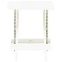 Folding white plastic garden table 45x43x50 cm by vidaXL, Garden tables - Ref: Foro24-48808, Price: 33,69 €, Discount: %