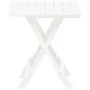 Folding white plastic garden table 45x43x50 cm by vidaXL, Garden tables - Ref: Foro24-48808, Price: 33,69 €, Discount: %