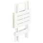 Folding white plastic garden table 45x43x50 cm by vidaXL, Garden tables - Ref: Foro24-48808, Price: 33,69 €, Discount: %