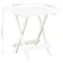 Klappbarer Gartentisch aus weißem Kunststoff, 45 x 43 x 50 cm von vidaXL, Gartentische - Ref: Foro24-48808, Preis: 33,76 €, R...