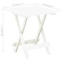 Klappbarer Gartentisch aus weißem Kunststoff, 45 x 43 x 50 cm von vidaXL, Gartentische - Ref: Foro24-48808, Preis: 31,28 €, R...
