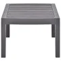 Mokkafarbener Gartentisch aus Kunststoff, 78 x 55 x 38 cm von vidaXL, Gartentische - Ref: Foro24-48816, Preis: 48,29 €, Rabat...