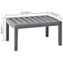 Mokkafarbener Gartentisch aus Kunststoff, 78 x 55 x 38 cm von vidaXL, Gartentische - Ref: Foro24-48816, Preis: 48,29 €, Rabat...