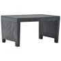 3-teiliges Gartenmöbel-Set aus anthrazitgrauem Kunststoff von vidaXL, Gartensets - Ref: Foro24-48824, Preis: 202,36 €, Rabatt: %