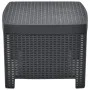 3-piece anthracite grey plastic garden furniture set by vidaXL, Garden sets - Ref: Foro24-48824, Price: 202,36 €, Discount: %