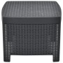 Juego de muebles de jardín 3 piezas plástico gris antracita de vidaXL, Conjuntos de jardín - Ref: Foro24-48824, Precio: 205,30 €