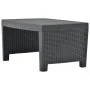 3-teiliges Gartenmöbel-Set aus anthrazitgrauem Kunststoff von vidaXL, Gartensets - Ref: Foro24-48824, Preis: 202,36 €, Rabatt: %