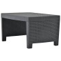 3-teiliges Gartenmöbel-Set aus anthrazitgrauem Kunststoff von vidaXL, Gartensets - Ref: Foro24-48824, Preis: 205,40 €, Rabatt: %