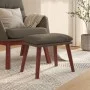 Fußstütze aus grauem Kunstleder, 45 x 29,5 x 35 cm von vidaXL, Osmanen - Ref: Foro24-341492, Preis: 40,50 €, Rabatt: %