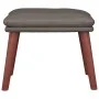 Gray synthetic leather footrest 45x29.5x35 cm by vidaXL, Ottomans - Ref: Foro24-341492, Price: 40,45 €, Discount: %