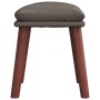 Reposapiés cuero sintético gris 45x29,5x35 cm de vidaXL, Otomanas - Ref: Foro24-341492, Precio: 41,13 €, Descuento: %