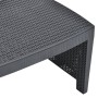 3-piece anthracite grey plastic garden furniture set by vidaXL, Garden sets - Ref: Foro24-48824, Price: 205,40 €, Discount: %