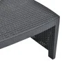 3-teiliges Gartenmöbel-Set aus anthrazitgrauem Kunststoff von vidaXL, Gartensets - Ref: Foro24-48824, Preis: 202,36 €, Rabatt: %