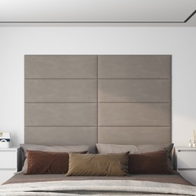 Wandpaneele 12 Stück hellgrauer Samt 90x30 cm 3,24 m² von vidaXL, Wandverkleidung - Ref: Foro24-343919, Preis: 82,38 €, Rabat...