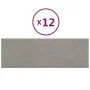 Wall panels 12 pcs light gray velvet 90x30 cm 3.24 m² by vidaXL, Wall covering - Ref: Foro24-343919, Price: 81,01 €, Discount: %