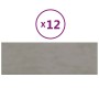 Wandpaneele 12 Stück hellgrauer Samt 90x30 cm 3,24 m² von vidaXL, Wandverkleidung - Ref: Foro24-343919, Preis: 82,38 €, Rabat...