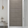 Paneles de pared 12 uds terciopelo gris claro 90x30 cm 3,24 m² de vidaXL, Recubrimiento de paredes - Ref: Foro24-343919, Prec...