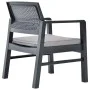 3-teiliges Gartenmöbel-Set aus anthrazitgrauem Kunststoff von vidaXL, Gartensets - Ref: Foro24-48824, Preis: 202,36 €, Rabatt: %
