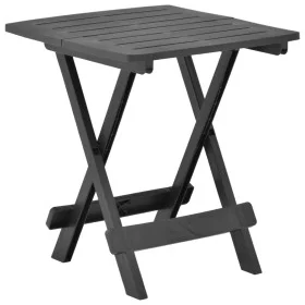 Folding anthracite gray plastic garden table 45x43x50 cm by vidaXL, Garden tables - Ref: Foro24-48810, Price: 33,44 €, Discou...