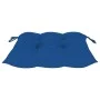 Gartenstühle 4 Stück aus massivem Teakholz mit blauen Kissen von vidaXL, Gartenstühle - Ref: Foro24-3065642, Preis: 361,40 €,...