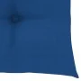 Sillas de jardín 4 uds madera maciza de teca con cojines azules de vidaXL, Sillas de jardín - Ref: Foro24-3065642, Precio: 36...