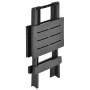 Folding anthracite gray plastic garden table 45x43x50 cm by vidaXL, Garden tables - Ref: Foro24-48810, Price: 29,28 €, Discou...