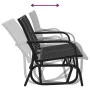 Black steel and textilene garden rocking bench 120.5x76x86.5 cm by vidaXL, Garden rockers - Ref: Foro24-362708, Price: 146,29...