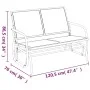 Black steel and textilene garden rocking bench 120.5x76x86.5 cm by vidaXL, Garden rockers - Ref: Foro24-362708, Price: 146,29...
