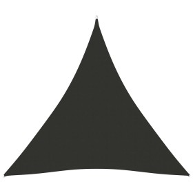 Toldo de vela triangular tela Oxford gris antracita 3x3x3 m