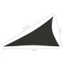 Triangular sail awning Oxford fabric anthracite gray 4x5x6.4 m by vidaXL, Umbrellas - Ref: Foro24-135129, Price: 41,64 €, Dis...