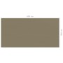 Taupegraue Zeltmatte 300x600 cm von vidaXL, Zeltzubehör - Ref: Foro24-310750, Preis: 44,38 €, Rabatt: %