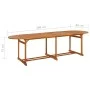 Garten-Esstisch 280x90x75 cm aus massivem Akazienholz von vidaXL, Gartentische - Ref: Foro24-315950, Preis: 271,39 €, Rabatt: %