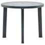 Green plastic garden table 89 cm by vidaXL, Garden tables - Ref: Foro24-48806, Price: 79,18 €, Discount: %