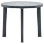 Mesa de jardín de plástico verde 89 cm