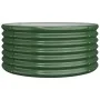 Green powder coated steel planter 80x80x36 cm by vidaXL, Pots and planters - Ref: Foro24-318853, Price: 36,29 €, Discount: %