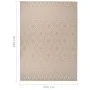 Braun gestreifter Flachgewebe-Außenteppich 200x280 cm von vidaXL, Teppiche - Ref: Foro24-340868, Preis: 95,37 €, Rabatt: %